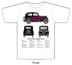 Morris 8 saloon 1935-39 T-shirt Front